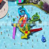 Hot Sell Water Park Middle-sized Fiberglass Water Playground With Kids Slide thumbnail-2