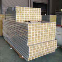 100mm Thickness Wall & Roof Glass Magnesium Rock Wool Sandwich Panel for Steel Warehouse thumbnail-2