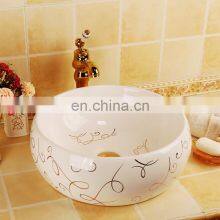 Modern Home Decoration Table Top Art Bathroom Porcelain Washing Basin