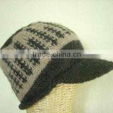Woolen Cap With Casquette