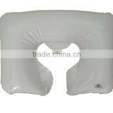 plastic U shape white inflated pillows inflatable body pillow for travel swimming