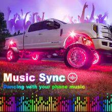 Dreamcolor RGBIC Car Interior Smart APP Music Wireless Remote Control Rock LED Light Atmosphere Car Lights thumbnail-5