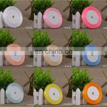 1cm 25Yards/Roll Grosgrain Satin Ribbons for Wedding Christmas Party Decorations DIY Bow Craft Ribbons thumbnail-4