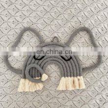 Hot Sale Elephant Macrame Rainbow Nursery Wall Hanging, Boho Safari Nursery Decor, Baby Room Decor thumbnail-3