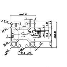 MK-8-4040EE 4040 Aluminium Silver Anodized Industrial Profiles T-Slot Factory Pirce for SIM Racing Simulator thumbnail-2