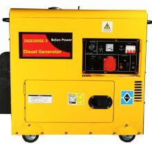 6kw Single Phase 220V Air-cooled Silent Diesel Generator 192Fdiesel Engine
