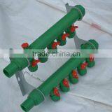 PP-R manifold/Plastic wall water distributor /More efficient than brass manifold