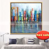 Canvas Art Factory village scenery oil painting on canvas YB-132
