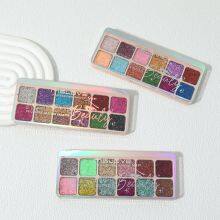 Cosmetic Palette Products 12 Color Glitter Eyeshadow Custom High Pigmented Pressed Eyeshadow Glitter La Sombra De Ojos thumbnail-4