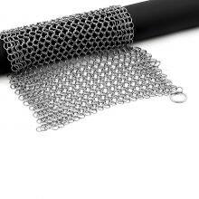 20x15 Stainless Steel Chainmail Scrubber/stainless Steel Ring Mesh/chain Mail Customized thumbnail-2