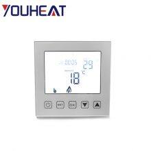 Fashionable Design Intelligent Touch Screen Adjustable Temperature Control Smart Thermostat for Floor Heating thumbnail-6