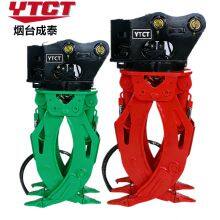 China Factory Supplying Hydraulic Log Wood Grapple Excavator Log Grab Stone Grapple Excavator Attachment thumbnail-1
