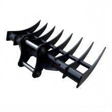 5 Ton Excavator Root Rake Heavy Duty Rake Attachment thumbnail-3