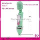 China Wholesale Multy Speed Electric Vibrator Vibrating Body Wand Massager thumbnail-1