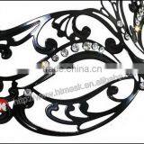 Tastefully Women's Swan Metal Filigree Laser Cut Christmas Carnival Mask thumbnail-3