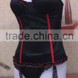 Black Red Sexy Shapewear,slimming Body Suit With Red Bow thumbnail-2