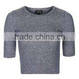 2016 Fashin Wear Marle Cropped Knit Tee HSS3012 thumbnail-1