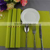 Table Decoration PVC Gold Placemat Solid Color Pure Color Bright Color Grass Green Placemat 45*30cm thumbnail-5