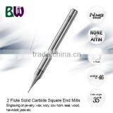 Tungsten Carbide Two Flute Gem Cutting Tools For Engraving