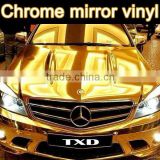 New arrival chrome wrap vinyl film 1.52*20m with air free bubbles very good flexible
