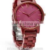 OEM Bamboo Watch for Women Lady Wooden Watches Quartz Wood Watch thumbnail-1