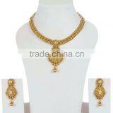 Indian Traditional Antique Look Gold Polish Necklace For Women thumbnail-2