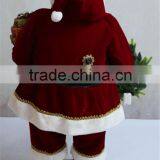 XM-A6071 Plush 48 Inch Indoor Inflatable Santa Christmas Ornament With Gifts and Lighted Tree Circle thumbnail-4