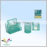 Office Orgaziner File Rack Set With Pen Holder Memo Holder Green Colorful thumbnail-1