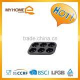 6 Cup Muffin Pan With Non-stick Coating thumbnail-1