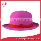 Brightly Painted Wool Felt Hat Bowler Hat thumbnail-3