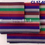 CL17-60(19) March Promotion Big Sale Colorful Line African High Quality New Aso Oke Headtie Handcut Three Pieces Aso Oke Headtie thumbnail-3