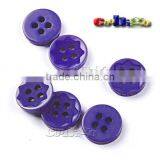 18L(11.5mm) Resin Buttons Laser Figure 4 Holes Sewing Craft For Bag Shoe Garment Toy #FLN015(Mix-s) thumbnail-2