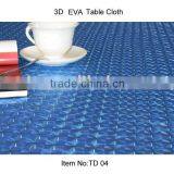 3D EVA Transparent -soft and waterproof Tablecloth