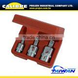 CALIBRE 1/4", 3/8" and 1/2"Drive 3PC Universal Joint Socket thumbnail-1
