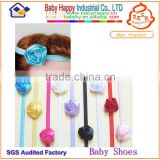 2014 hot selling girl flower elastic lace for baby headband