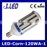 High power aluminum body pass CE ROSH high quality 120w led corn light e27 bulb