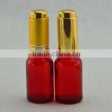 30ml Red Glass Dropper Bottle With Childproof Cap thumbnail-2