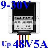 dc dc Boost Converter 12v (9-30v) Step up to 48v 5A 240W Led Car Power Module Voltage Regulator Waterproof