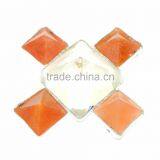Wholesale Of Chakra Energy Generator : Red Aventurine Crystal 4 Pyramid Energy Generator Tool