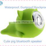 2015 Mini Cute Piggy Shape Bluetooth Waterproof Speaker Shockproof Silicone Speaker thumbnail-5