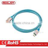 New 0.2m/1m/2m/3m Sample Order Mix Color Zinc Alloy Smartphone Braided Charging Data Micro 2.0 Usb Cable thumbnail-4