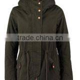 Cotton Twill Fur Trim Ladies Parka thumbnail-1