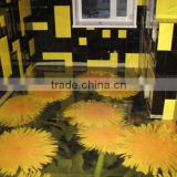 Simple Color Surface Treatment PVC 3D Floor Vinyl