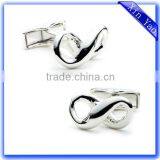 High Quality Shiny Nickel Plating Zinc Alloy Cufflink