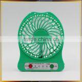 Usb Table Rechargeable Mini Fan With Led Lights thumbnail-4