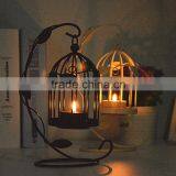 2015 New Style Metal Leaves Bird Cage Candle Holder thumbnail-3