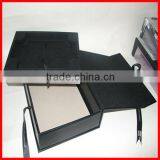 Black Paper Box Packaging With Ribbon
