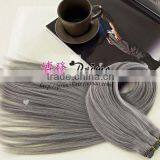 Factory Supply Top Quality Hair Extensions Gray Hair