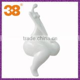 Contemporary Greek Fat Lady Yoga Ceramic Woman Body Sculptures