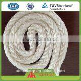 10mm Good Quality White 8plaits Nylon Braided Ropes Directly From China Biggest Factory